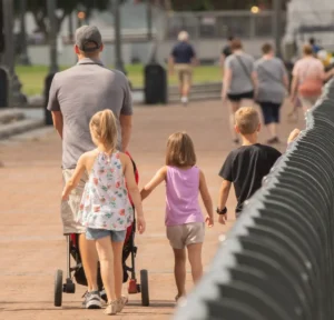 Dad with three children - summer child custody
