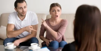 collaborative divorce with angry couple