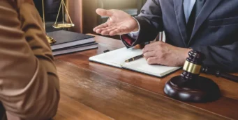 lawyer explaining to clients
