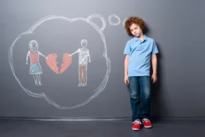 child heart broken after divorce