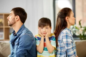 couple and kids